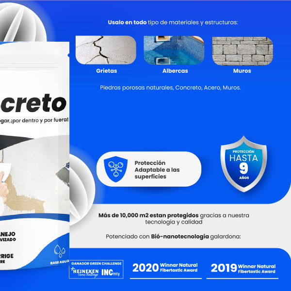 Nanocreto – Sellador y Resanador Nanotecnológico para Interior y Exterior - Image 4