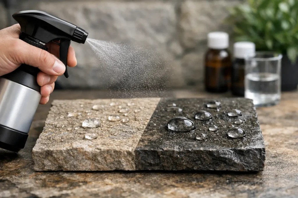 Sellador nanotecnológico para piedra natural