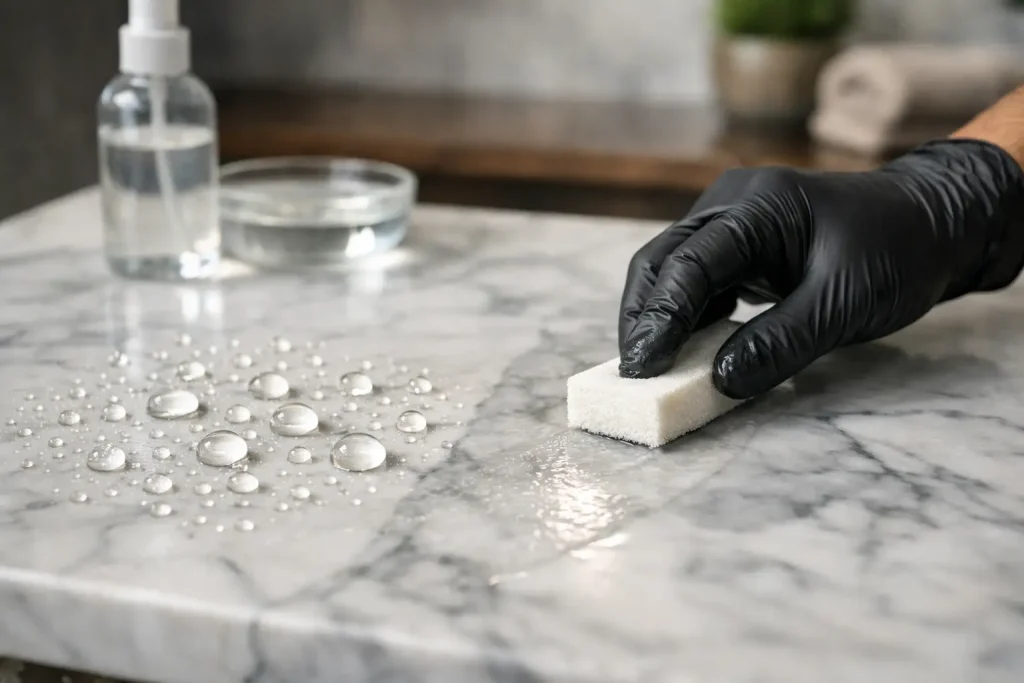 Protector hidrofóbico para mármol: qué mirar
