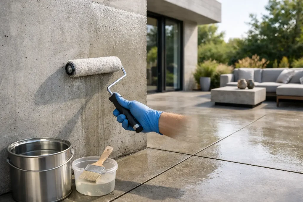 Sellador para concreto aparente exterior: qué elegir